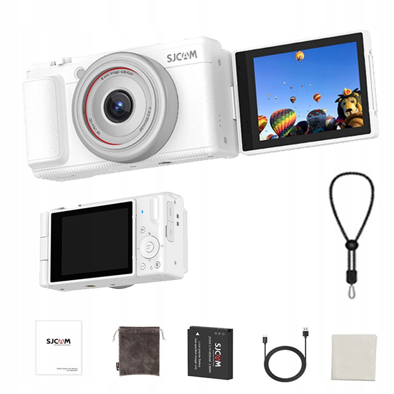 Digitálny fotoaparát Sjcam ZV200 pre dospievajúcich mládeže Webcam 5K 80Mpx