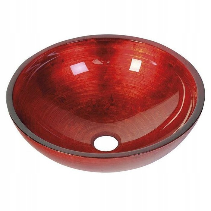 Sapho Murano Rosso Impero sklenené umývadlo 40x14 cm červená AL5318-63