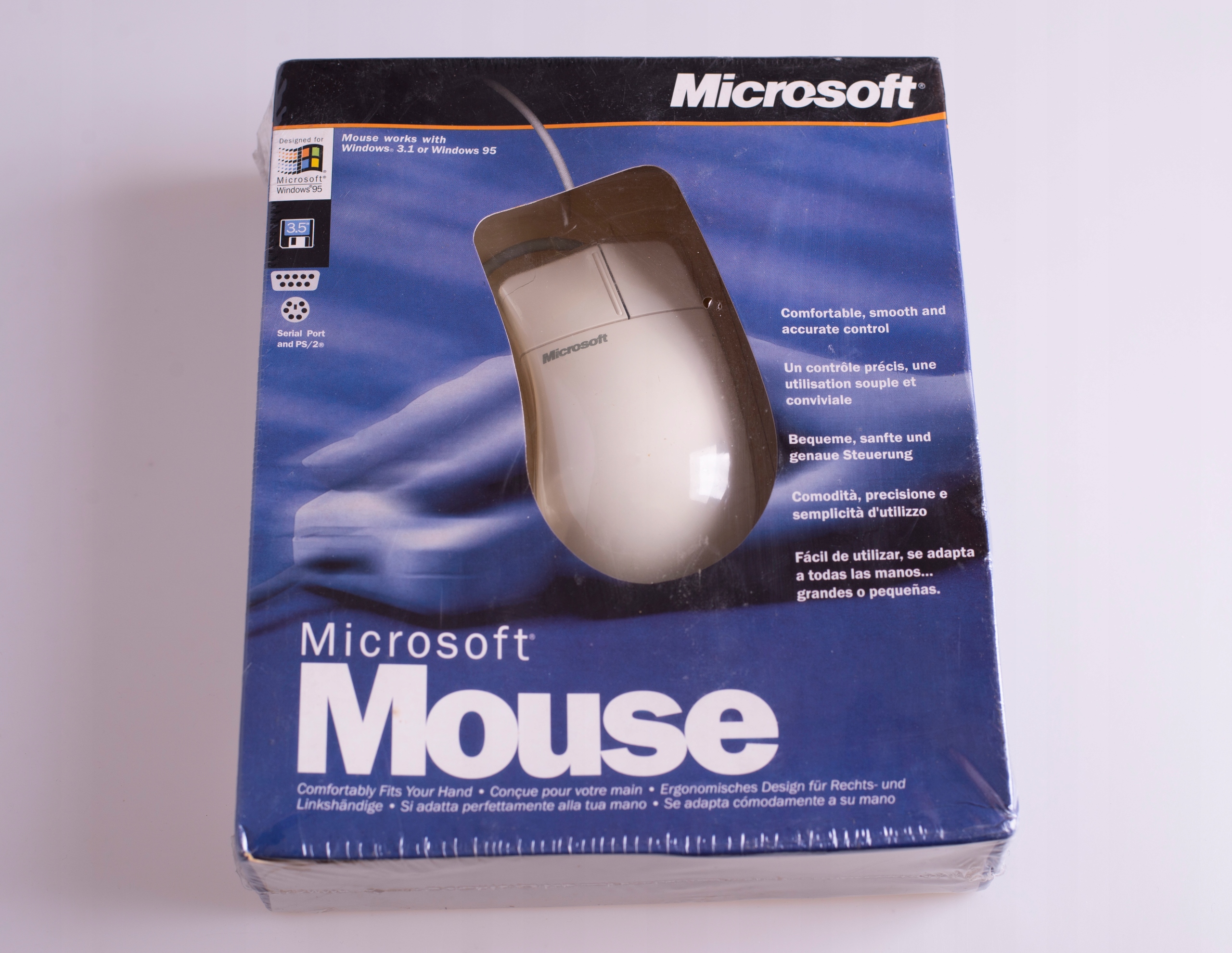 Mysz przewodowa kulkowa Microsoft Mouse Hardware 2.0 Unikat