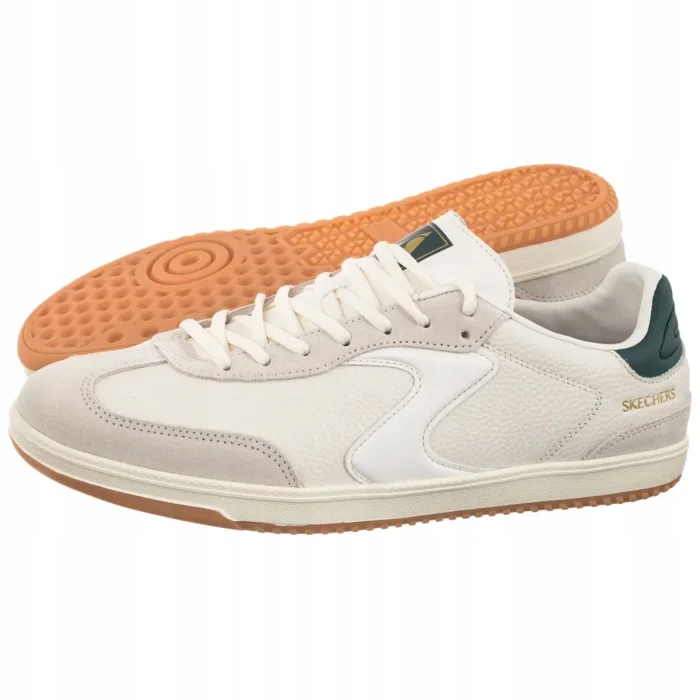 Pánské polobotky Skechers Hotshot Kayde Off White/Green 254162 Šedé