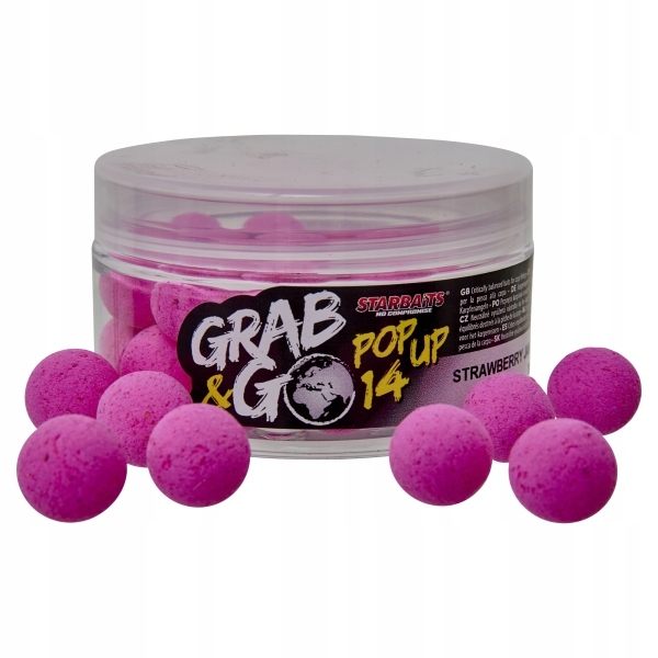 Starbaits Kulka Grab&go 20G 14MM Pop Up Strawberry Jam (truskawkowe)
