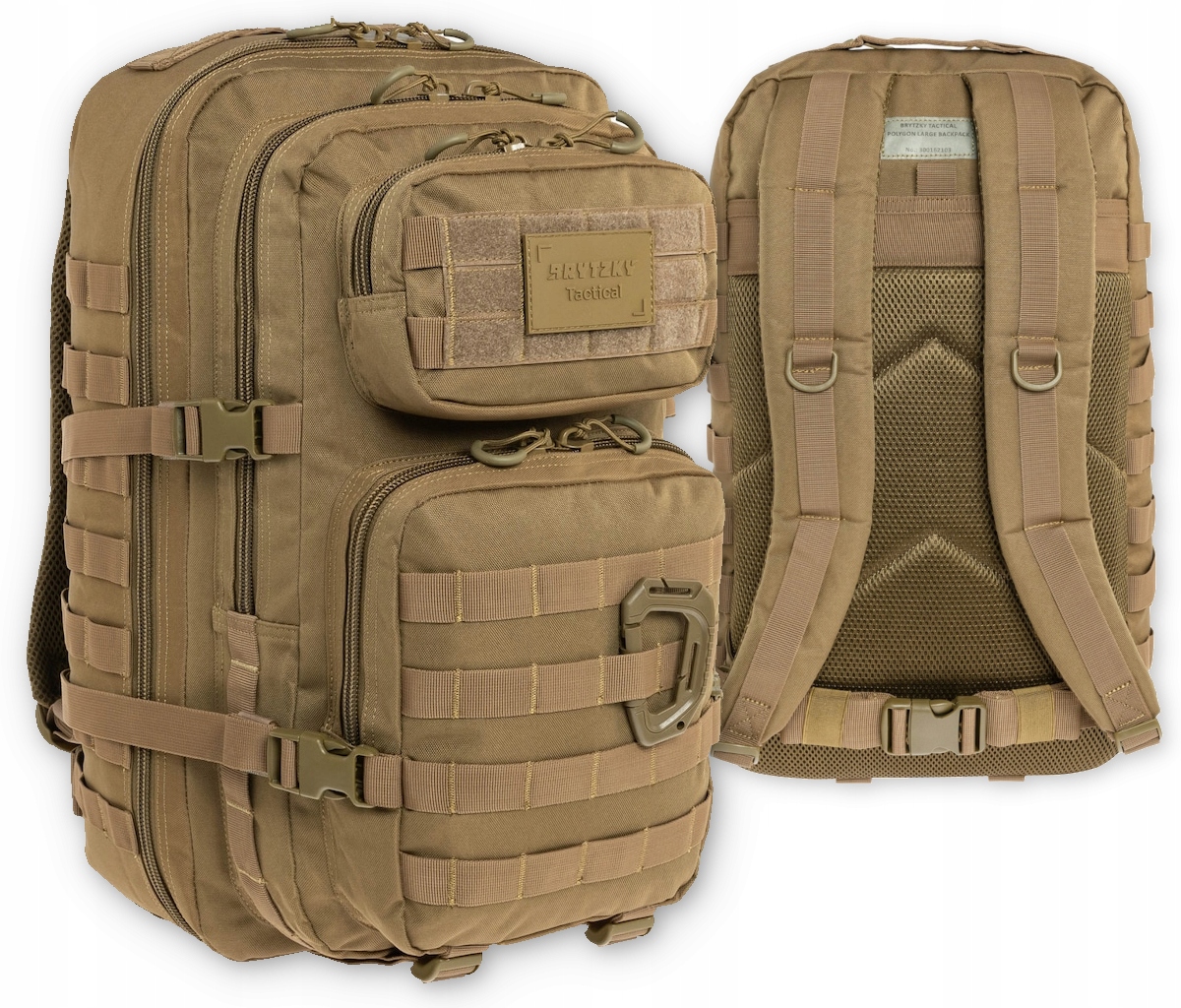 Batoh Brytzky Tactical Polygon Large 36L Coyote Molle trekking