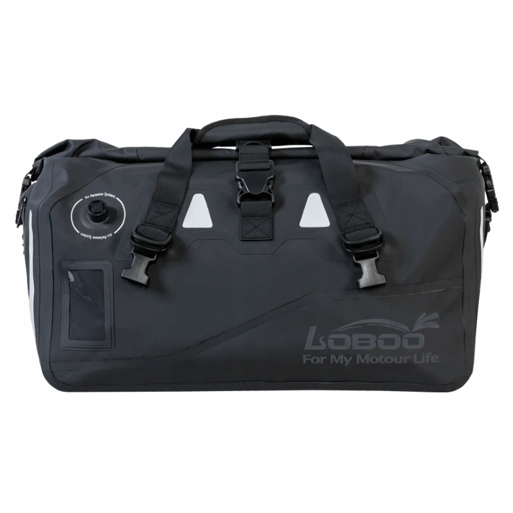 Loboo Pvc Taška Na Motocykel Čierna Rollbag 66L