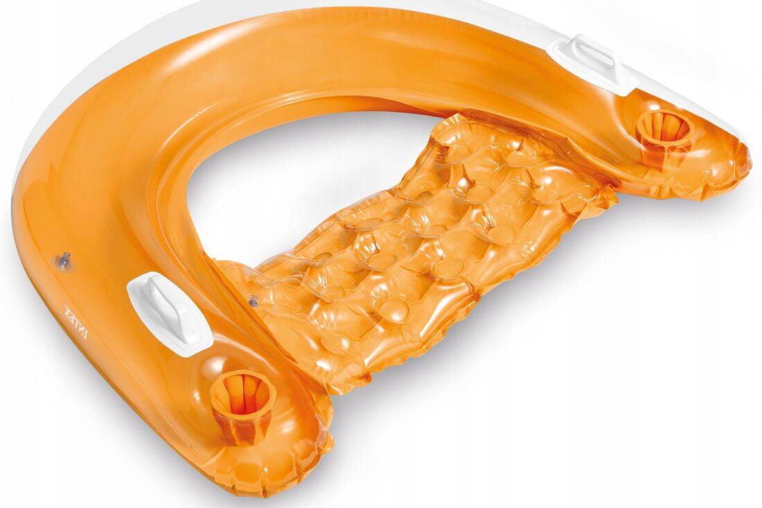 Dmuchany materac do wody INTEX 58859 fotel do pływania z uchwytami