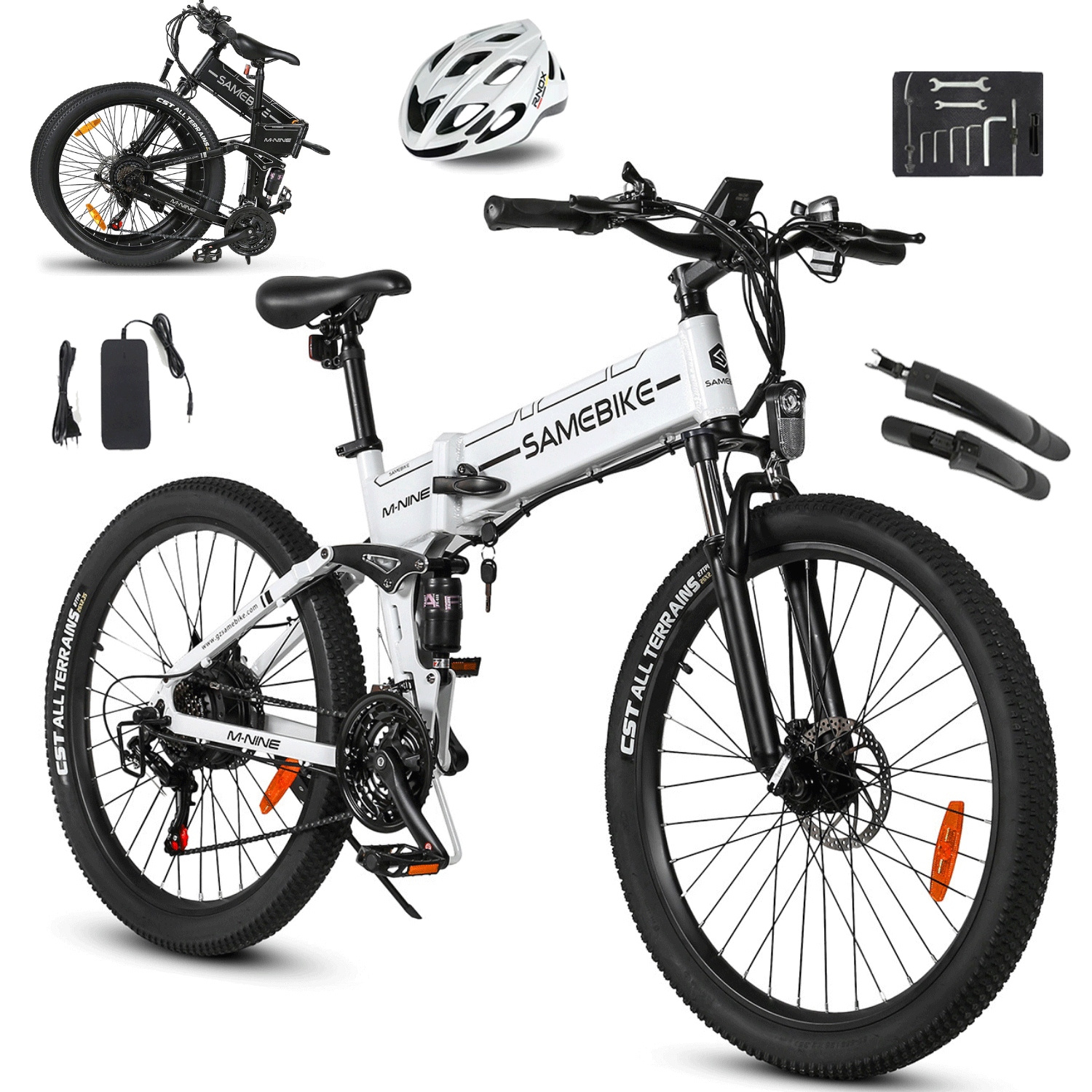 Samebike LO26-II Miejski rower elektryczny 48V 14AH 100KM Mtb Hydrauliczny