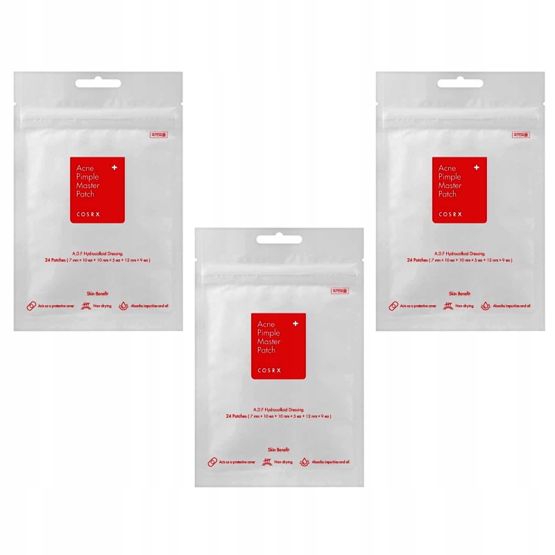 3x COSRX Acne Pimple Master Patch Plastry Wypryski