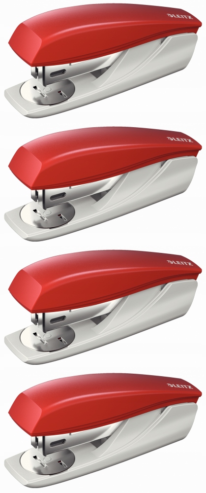 Zszywacz Leitz 5501 do 25 kartek czerwony x4
