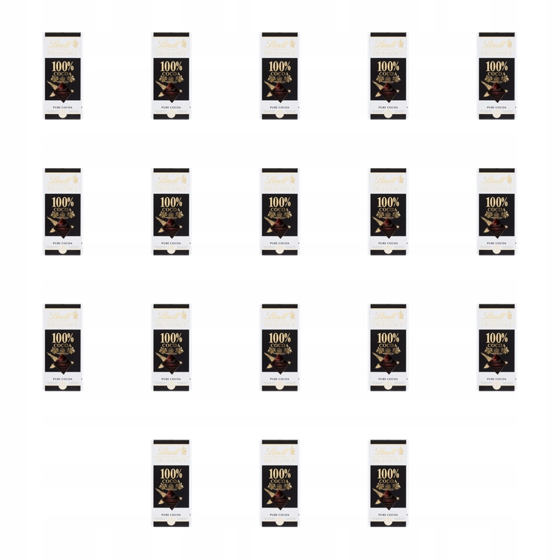 Lindt Excellence 100% Cocoa 50g X18