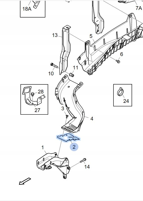 Console Support plaque SCANIA R S P G NGS 2340844 B-B