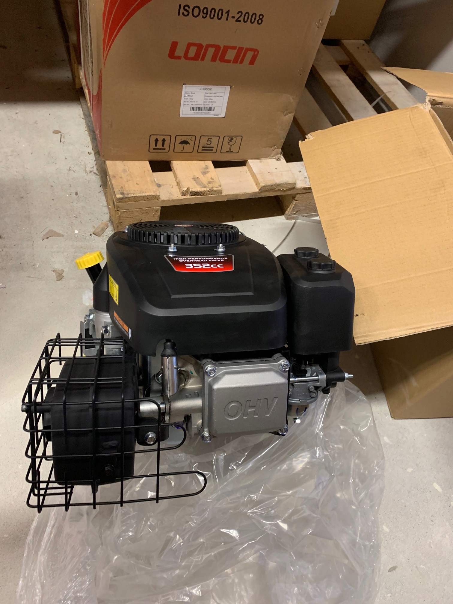 Silnik do traktorka LC1P85F-Euro 5 Loncin 12,5KM TŁUMIK W ZESTAWIE !! Typ silnik