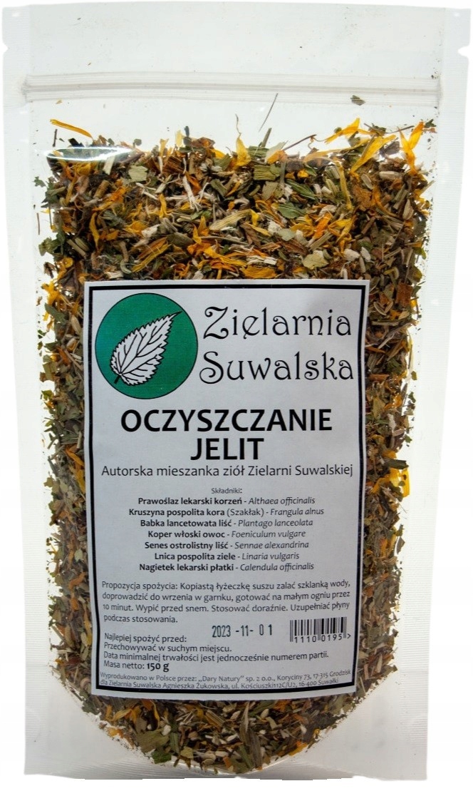 

Zioła Oczyszczanie jelit 150g Zielarnia Suwalska
