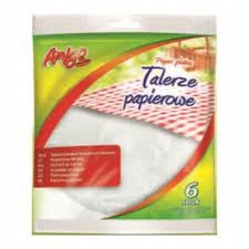

Talerze papierowe 18cm 6 sztuk