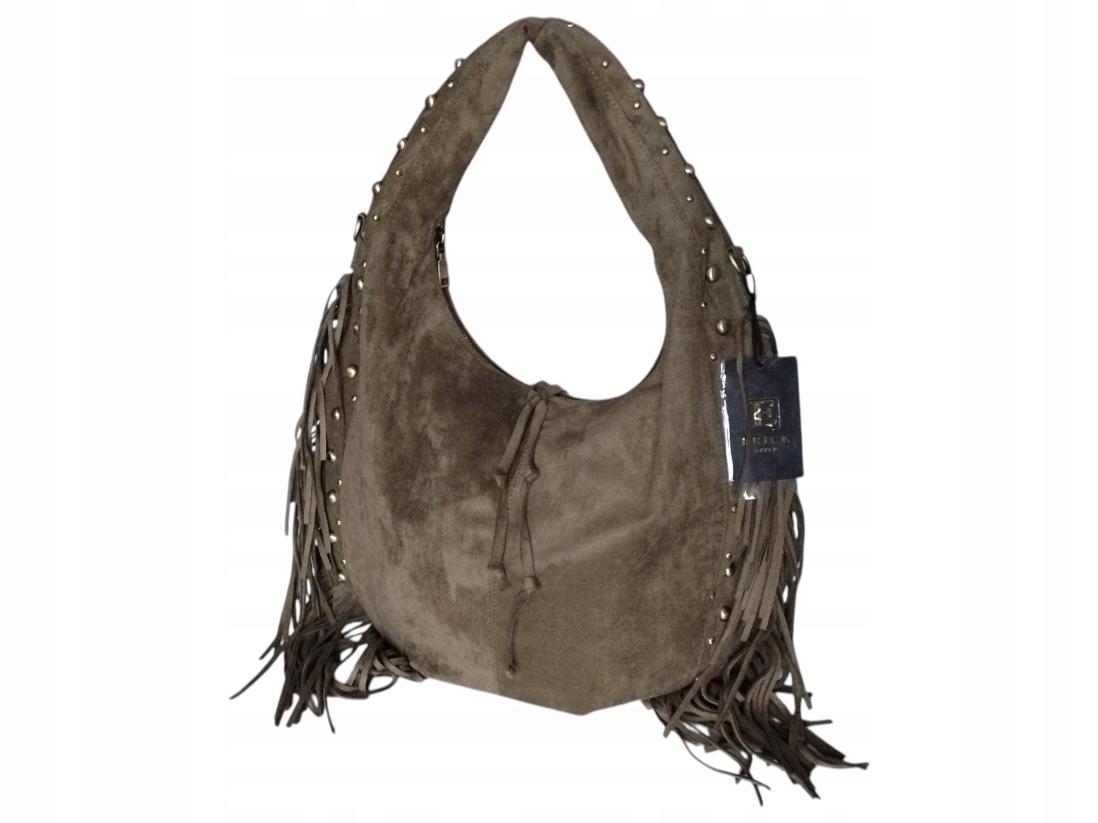 Dámská taška přes rameno Taška Shopper na rameno Semiš Zelená