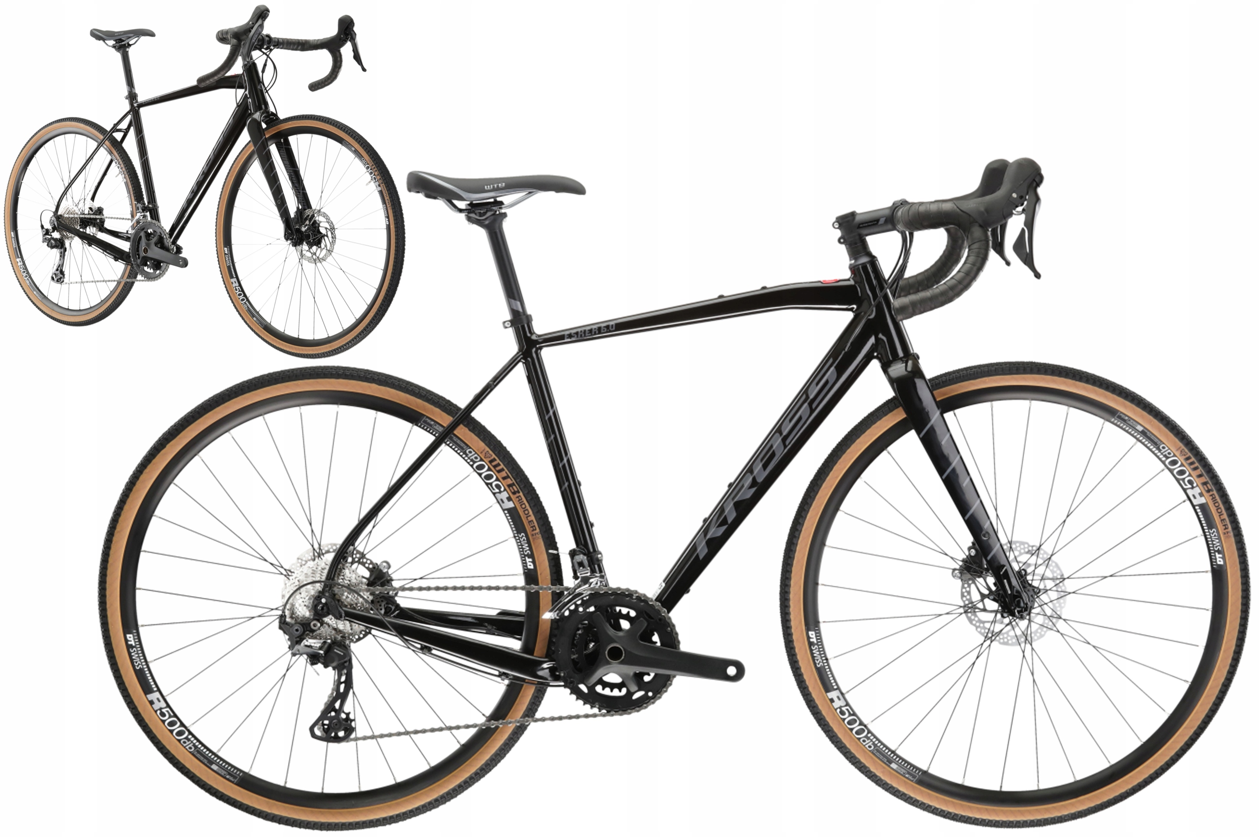 Rower 28" Gravel Kross Esker 6.0 Pw rama M 20" (51cm) czarny szary R23