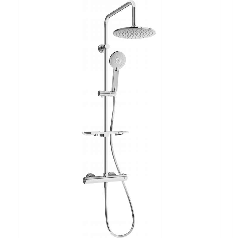 Mexen KT40 stenová sprchová súprava s dažďovými tryskami a batériou