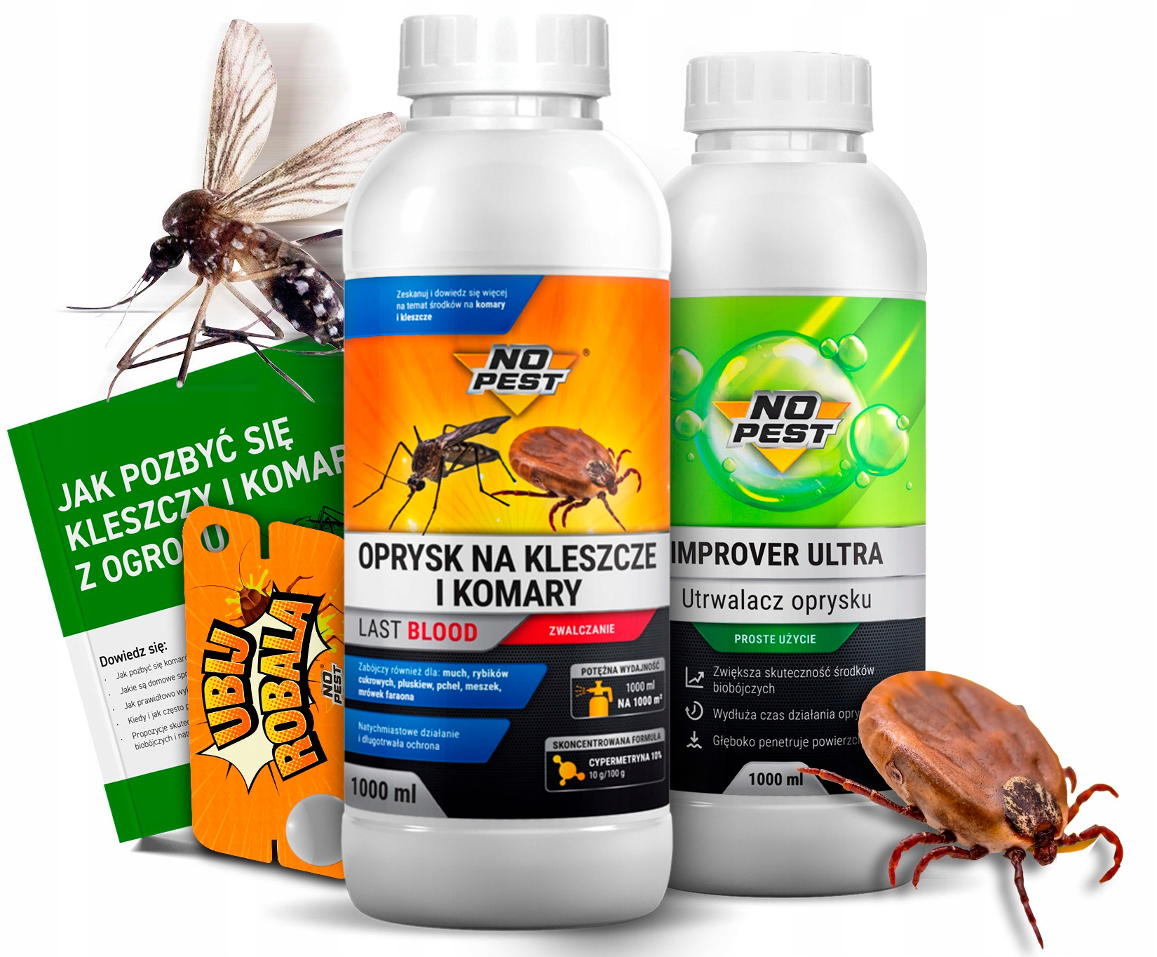 Zdjęcia - Odstraszacz owadów i zwierząt Ultra Silny Oprysk Środek Killer Na Komary Kleszcze 1L 