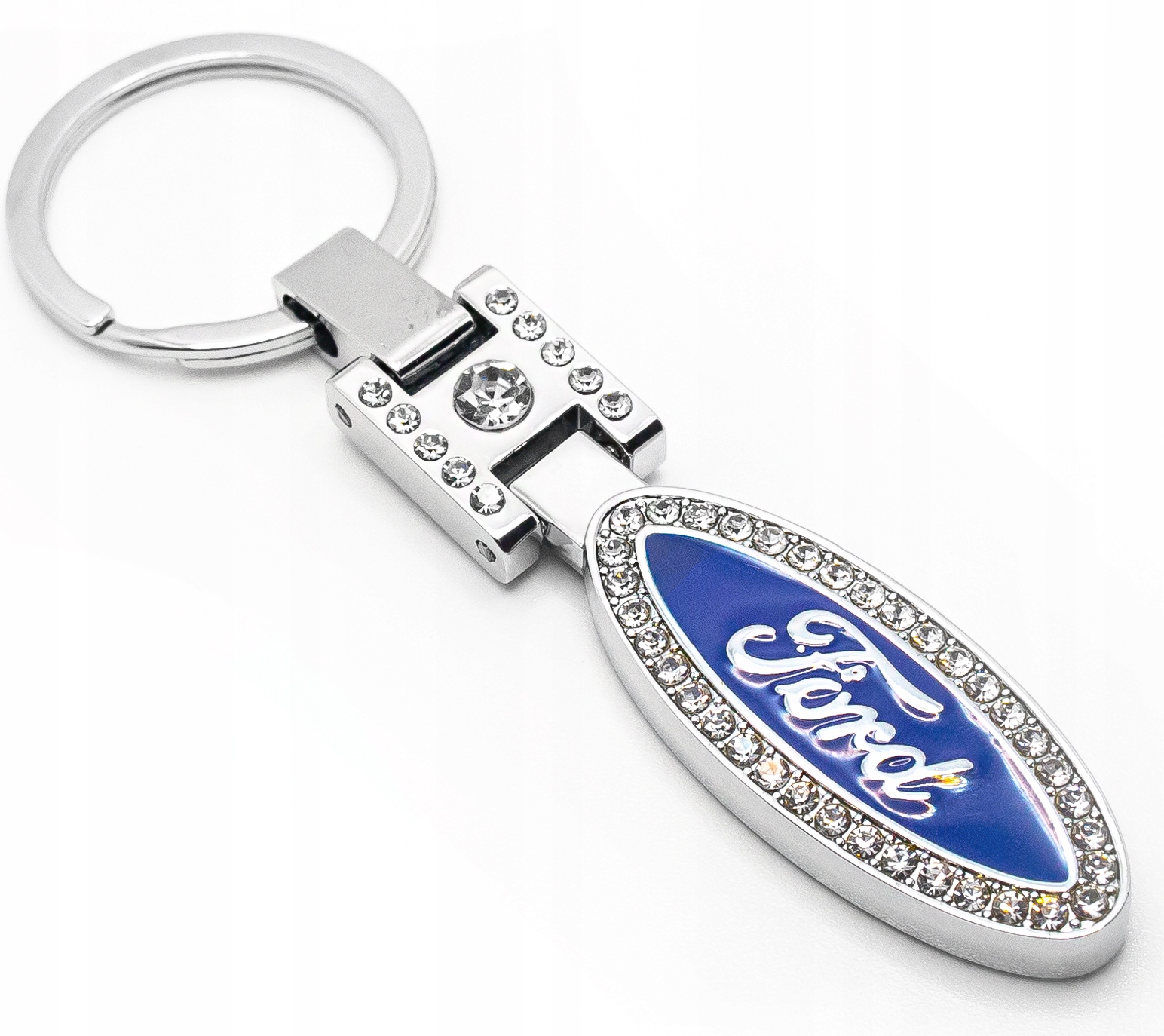 

Brelok Do Kluczy Ford cyrkonie chromowany
