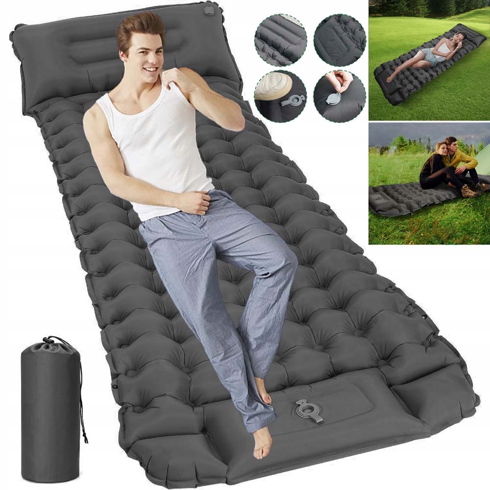 Matrace Ultralehká Vestavěná Jednomístná Pumpa