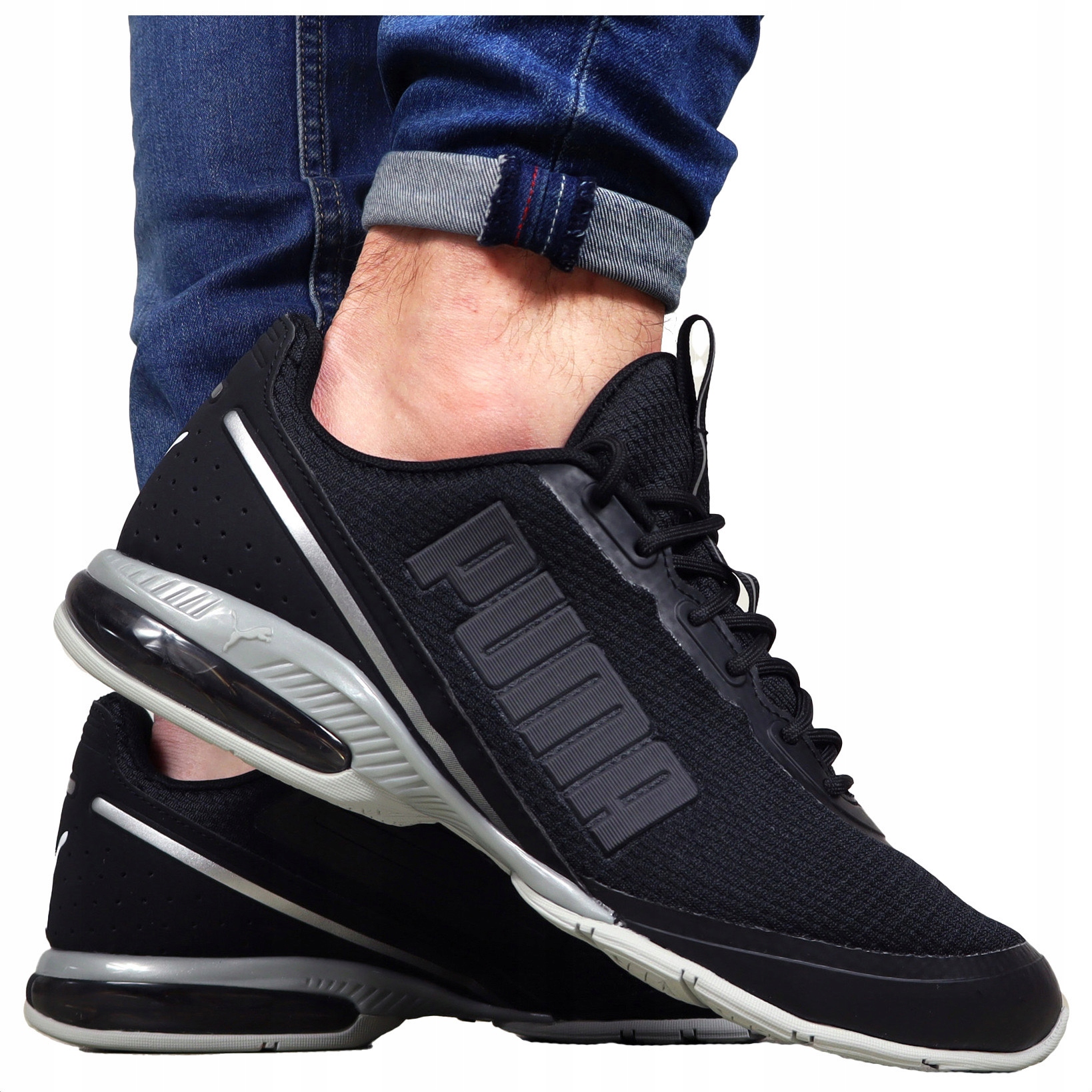 pánské boty Puma Černé Pohodlné sportovní tenisky pro každodenní nošení Lehké