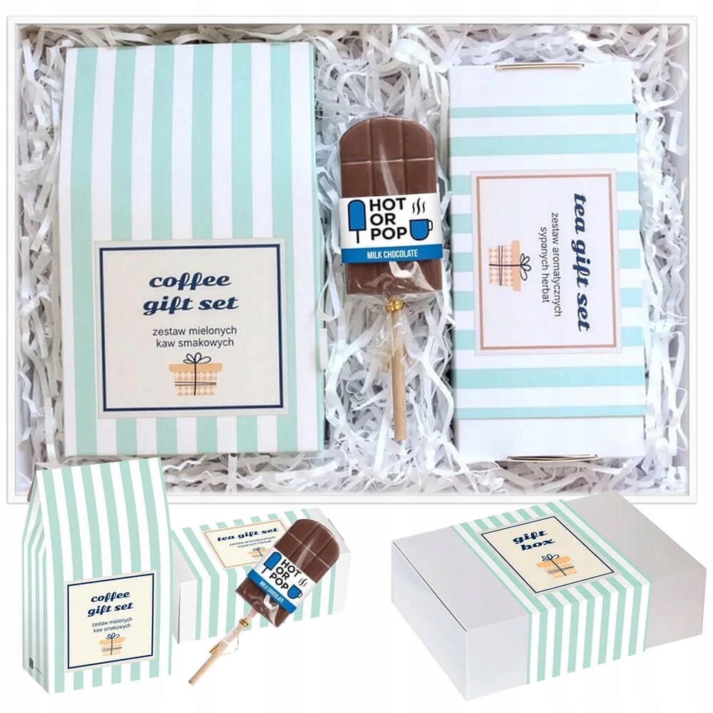 Levně Aromatický giftbox káva lahodný čaj s příchutí mix pro kamarádku