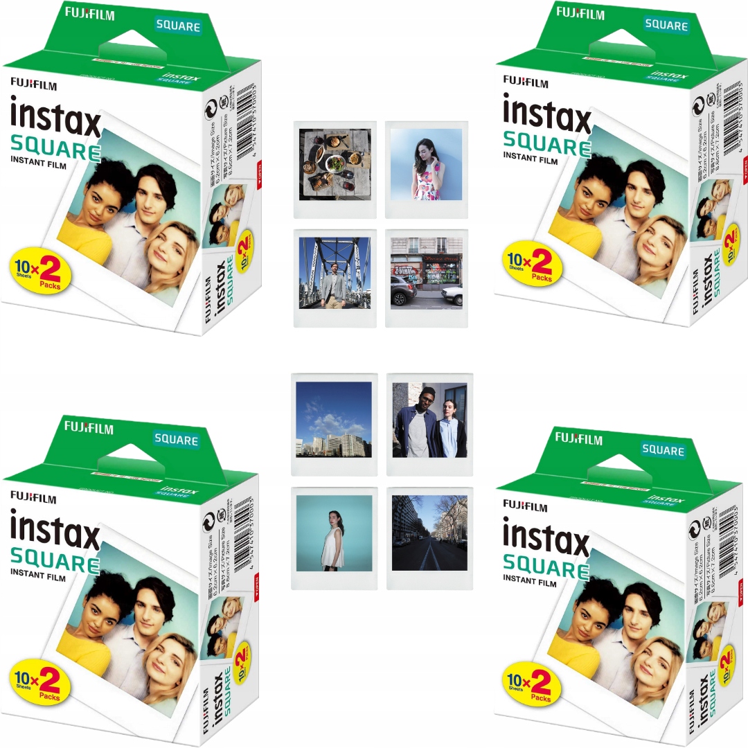 Sada náplní Instax Square 80 fotografií SQ1 SQ40 pro fotoaparát Instax Fujifilm