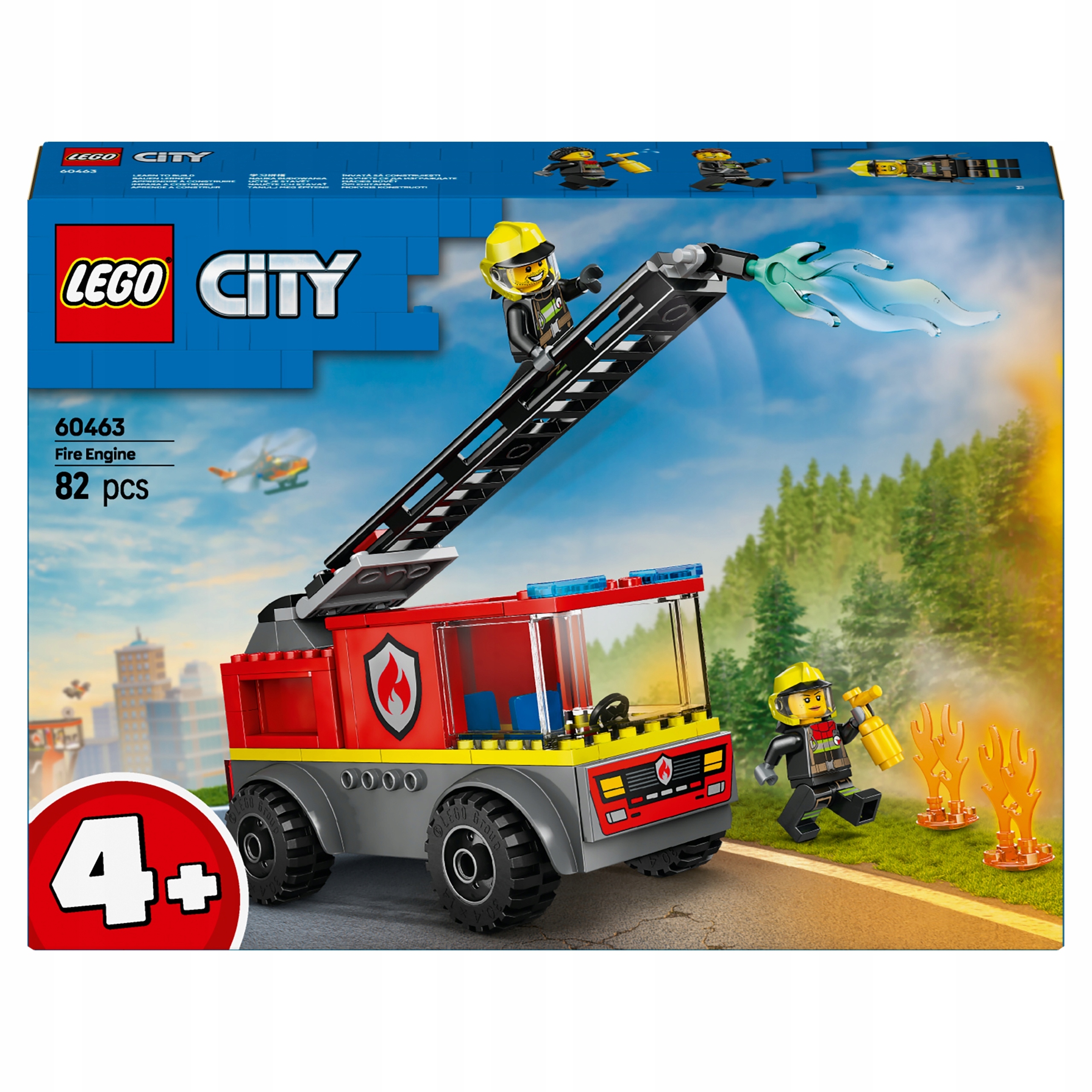 Lego City 60463 Hasičský vůz s žebříkem Hasicí Přístroj Hasič Hasič 4+