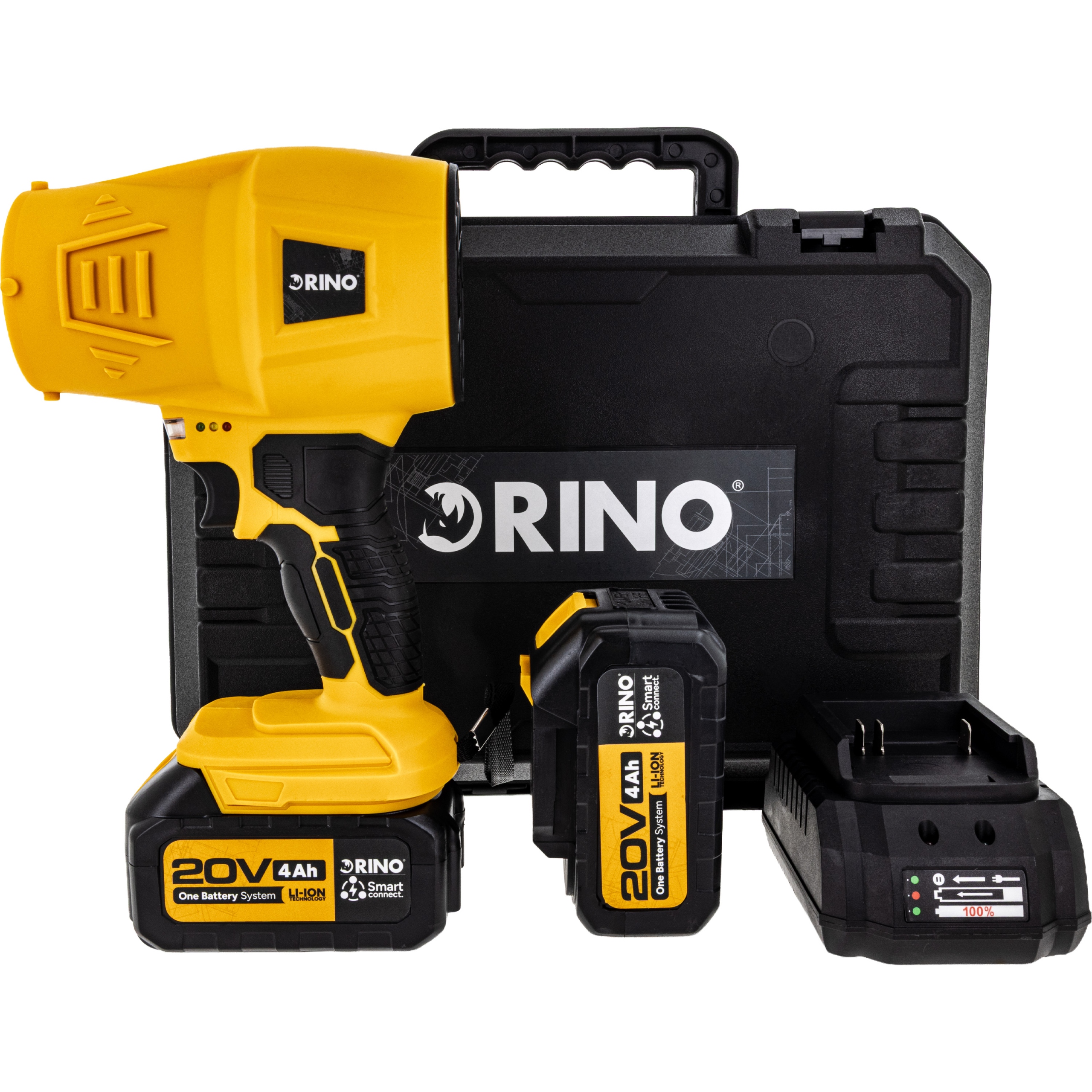 Foukač 2x Baterie Rino Stlačený Vzduch