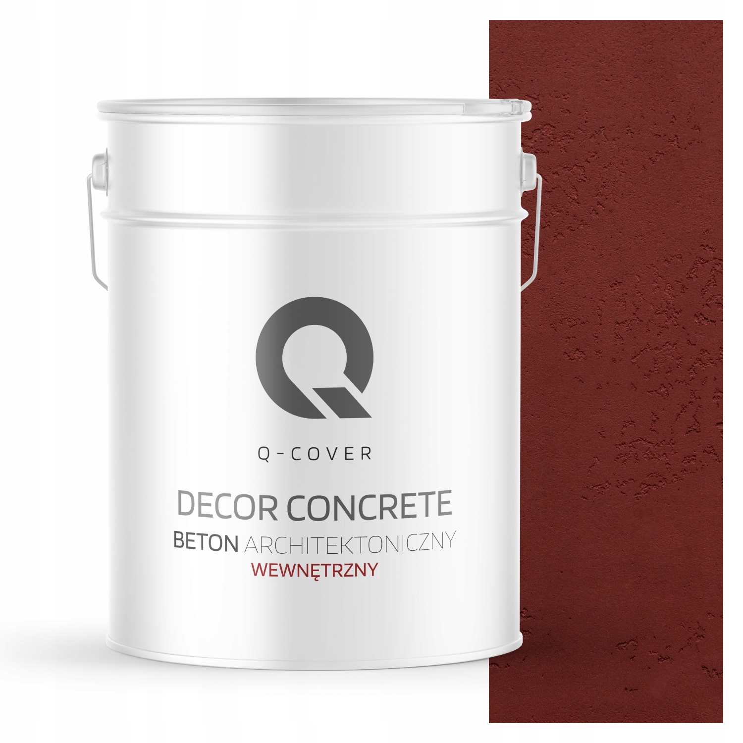 Vnitřní Architektonický Beton 10m2 15kg Ozdobný Efekt Vínový H3110