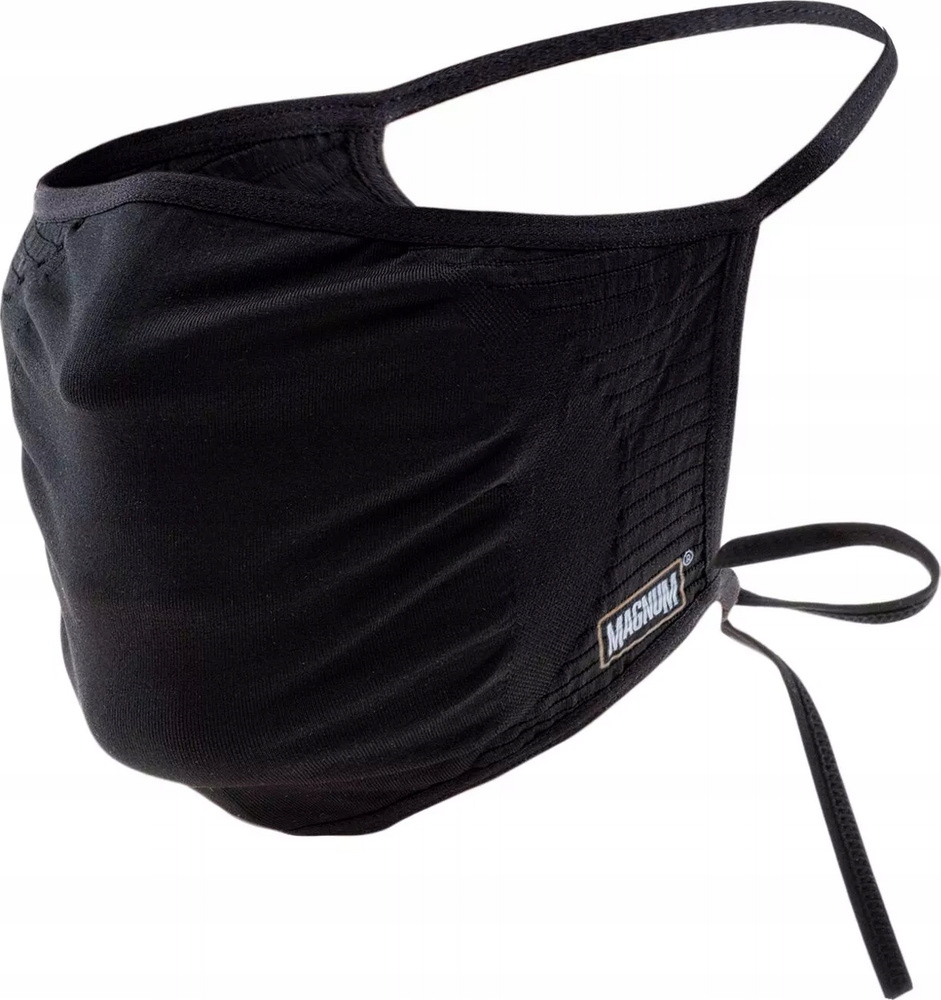 BEZSZWOWA MASECZKA OCHRONNA MAGNUM SEAMLESS MASK BAWEŁNIANA CZARNY r S/M