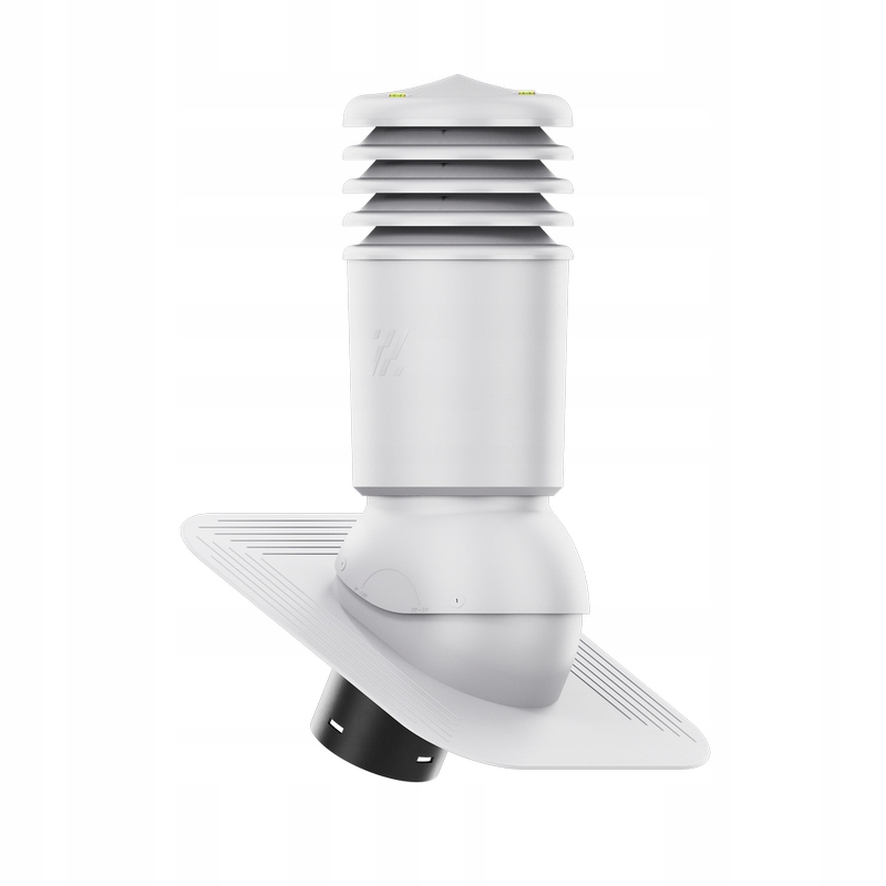 větrací komín Izolovaný HiVent fi150 pod asfaltový šindel/pape Světle Šedý