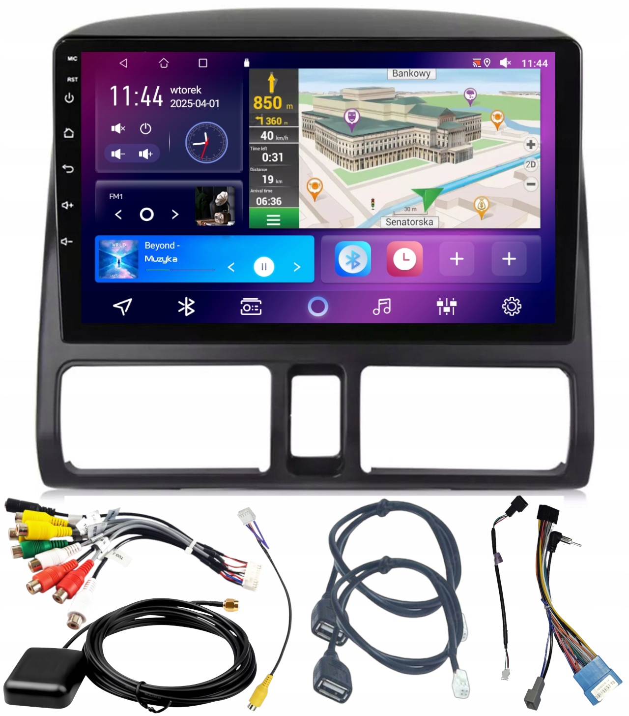 Autorádio Carplay Gps Honda Crv 2002-2006 Android Bt Wifi 4GB 64GB