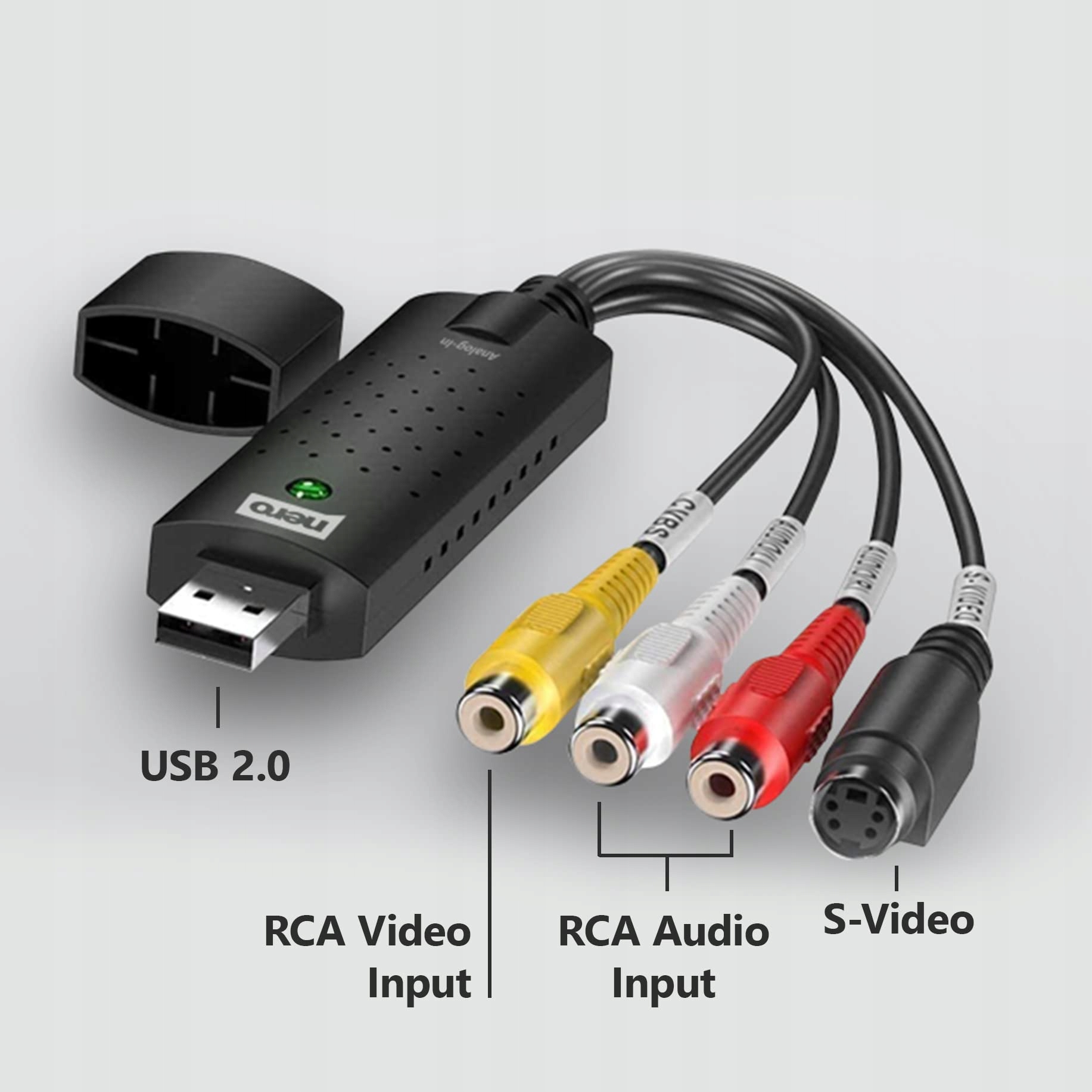 Nero Vhs na Usb Video Grabber Zariadenie na digitalizáciu videa