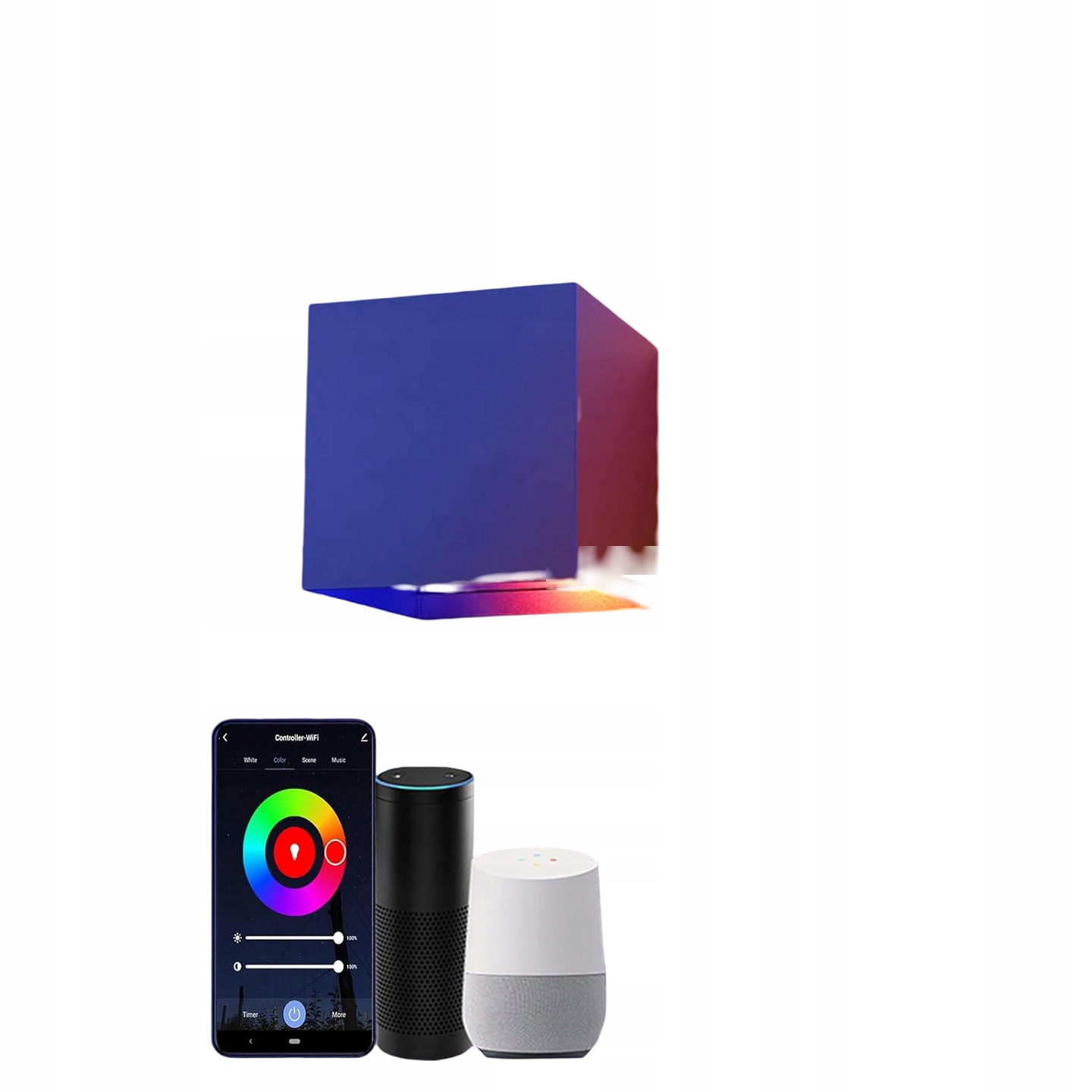 Led Svetlo Nástenné Svietidlo Smart Wifi Zmena Farby Rgb Moderné