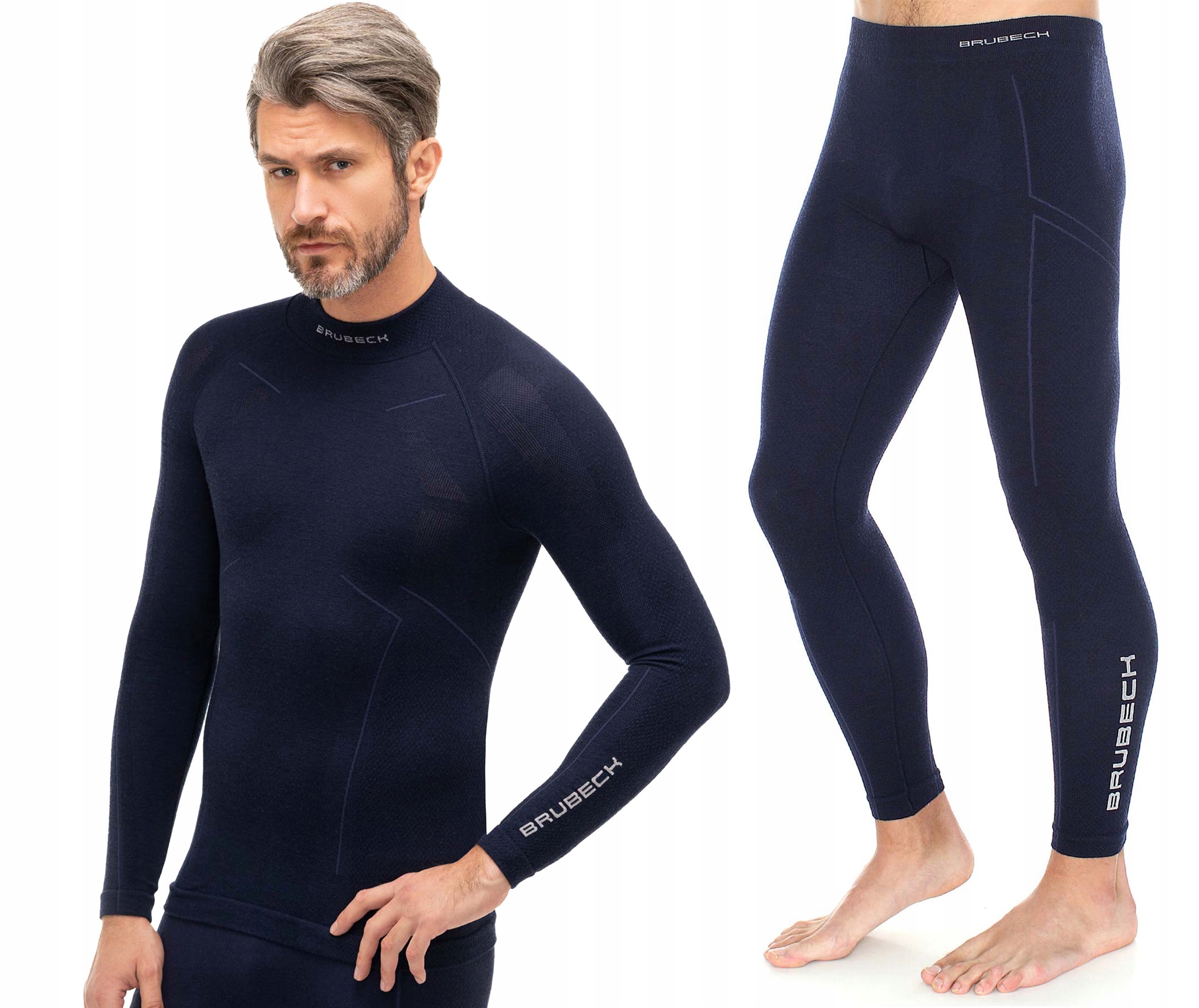 Bielizna Termoaktywna Brubeck Extreme Wool Męska Komplet Bluza+spodnie XXL