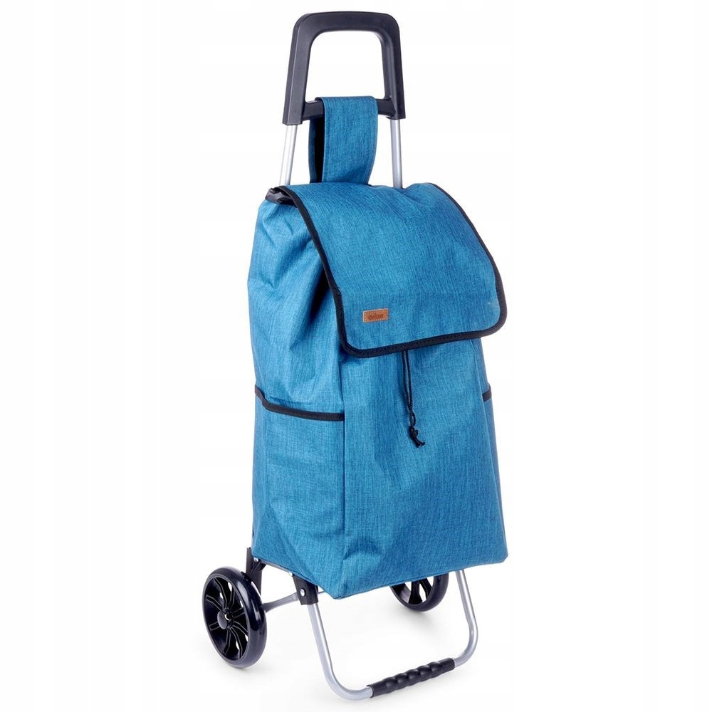 Vozík s nákupní taškou modrý 40 l