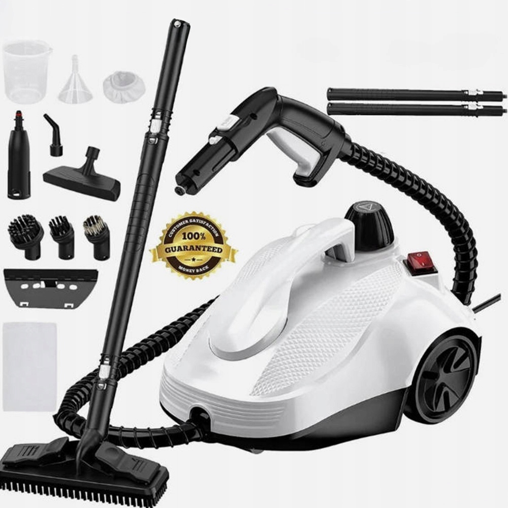 Parní Čistič 5 Barů, Parní Mop, Vysavač Na Spáry A Okna 2000 W