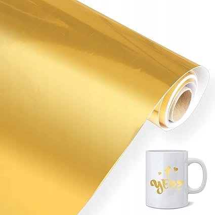 SAMOPRZYLEPNA FOLIA PLOTEROWA WINYLOWA ZŁOTA OZDABIANIE WYKLEJANIE DIY 3M
