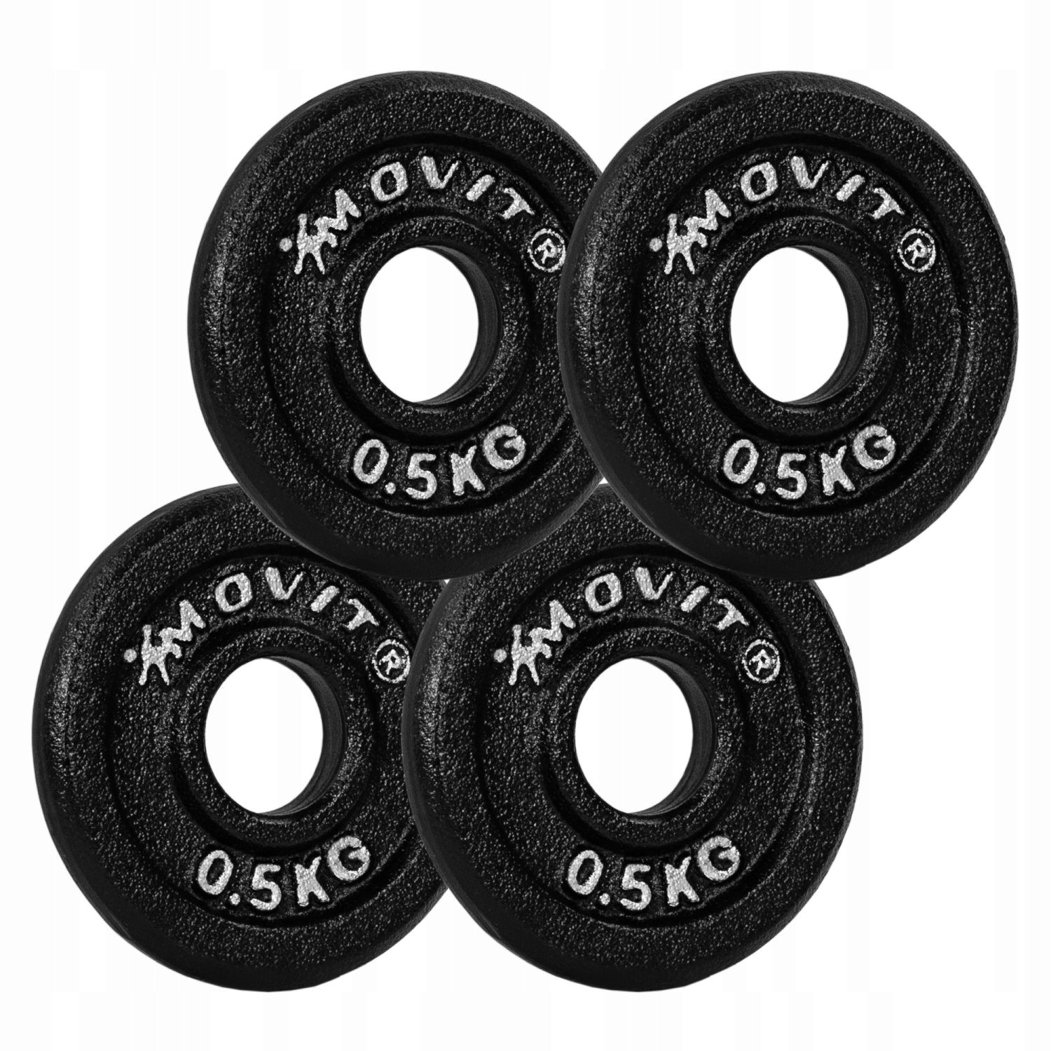 OBCIĄŻENIA 4X 0,5 KG OBCIĄŻNIKI TALERZE KRĄŻKI