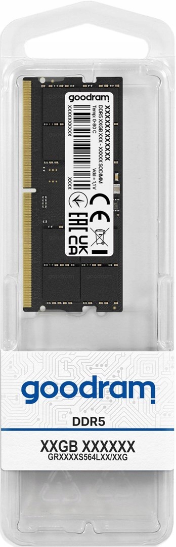 Goodram So-dimm DDR5 32GB 4800MHz CL40 2048x8