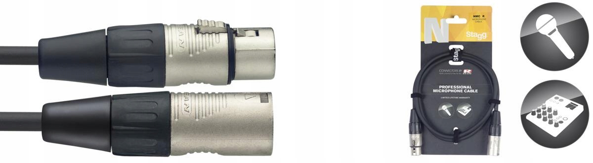Stagg NMC15R kabel mikrofonowy 15m