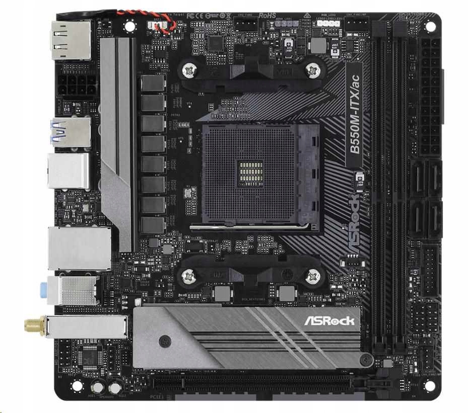 ASRock Mb Sc AM4 B550M-ITX/ Ac, Amd B550M, 2xDDR4, Hdmi, Dp B550M-ITX…