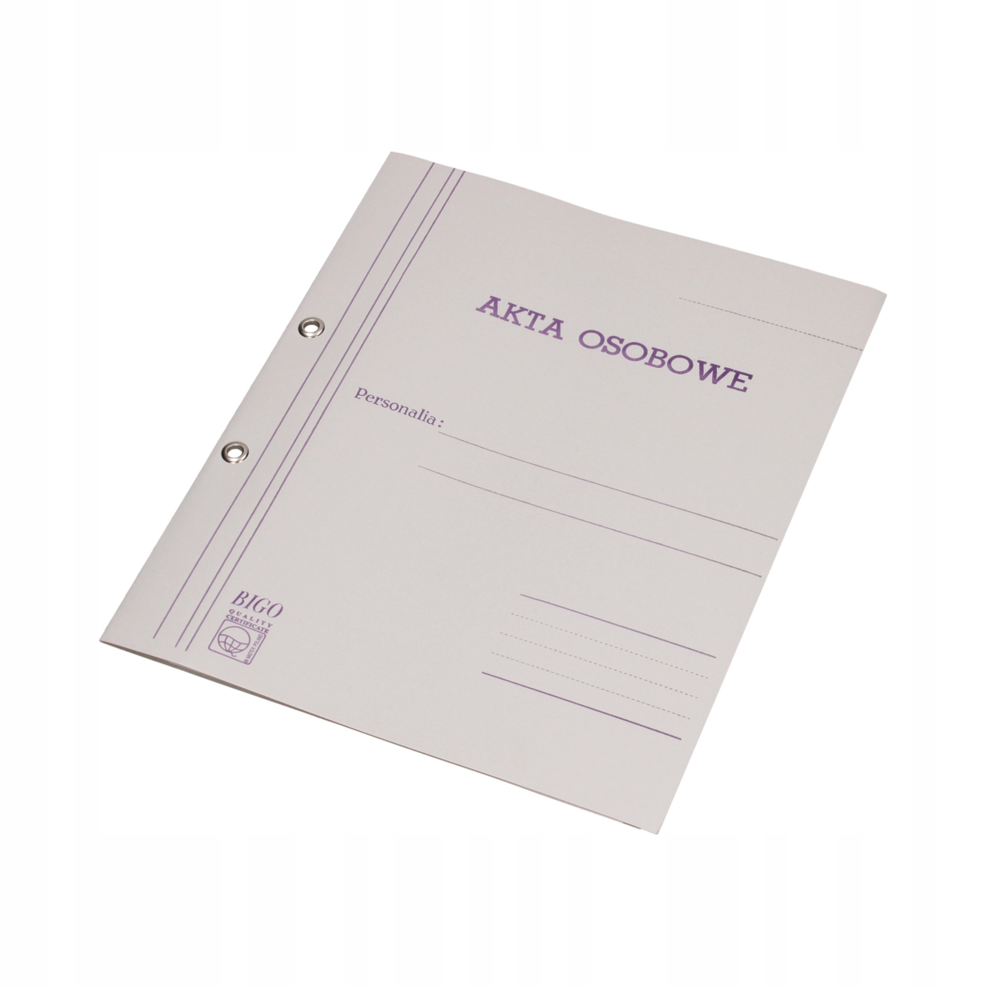 

Teczka akta osobowe oczko Bigo