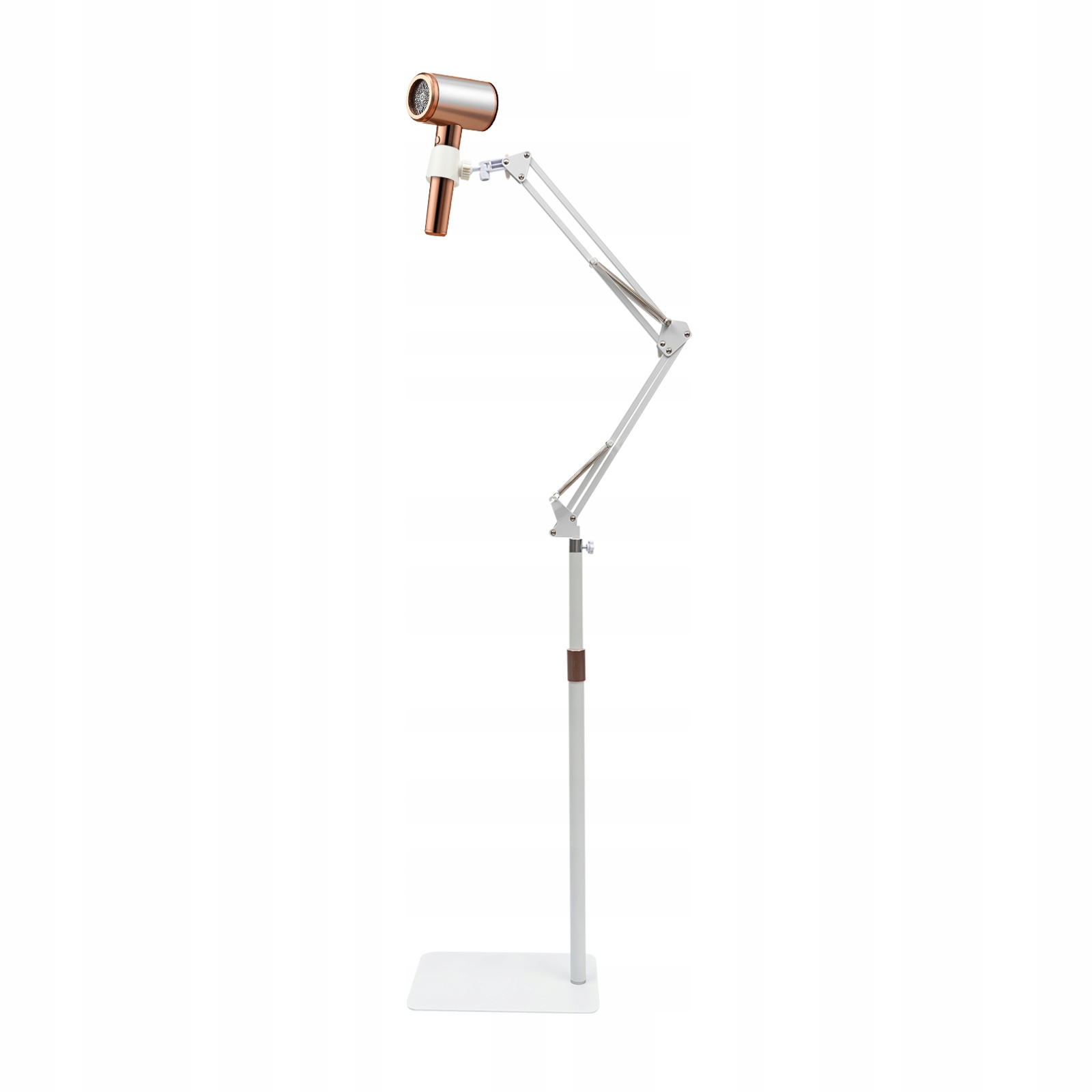 55-100CM Uchwyt Na Suszarkę Do Włosów Stojący Stojak Biały