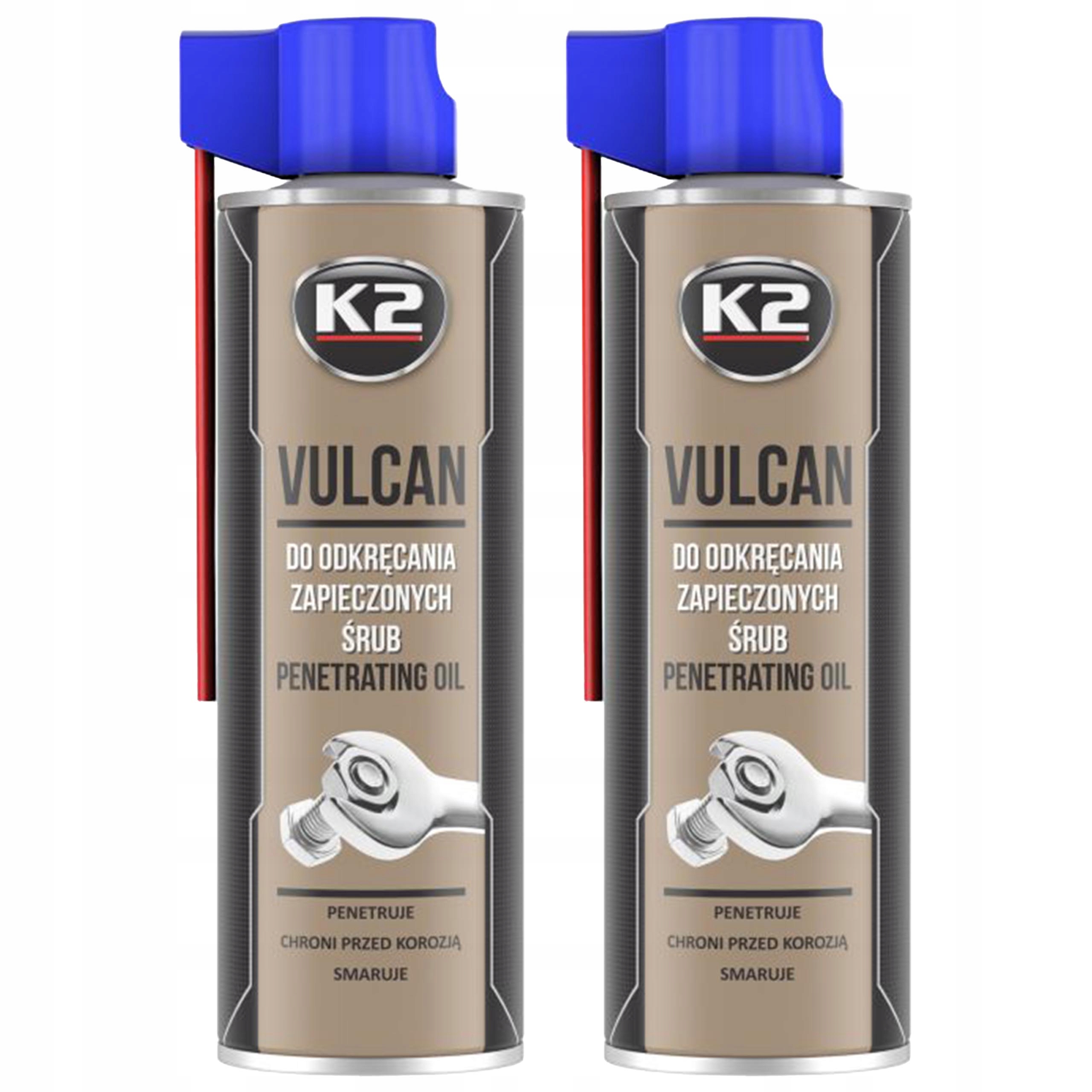 2x K2 Pro Vulcan Penetrant Do Odkręcania Śrub 500ML