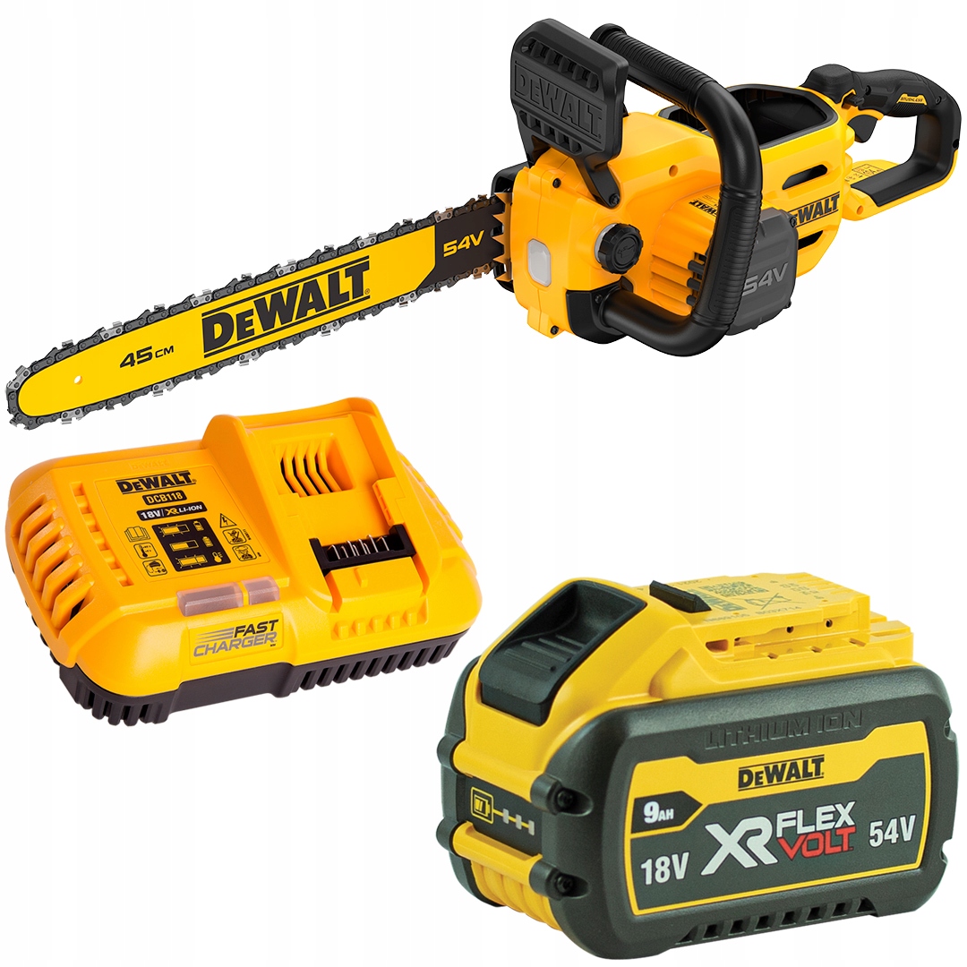 Piła łańcuchowa 54V 45cm 1x9Ah DeWALT DCMCS574X1