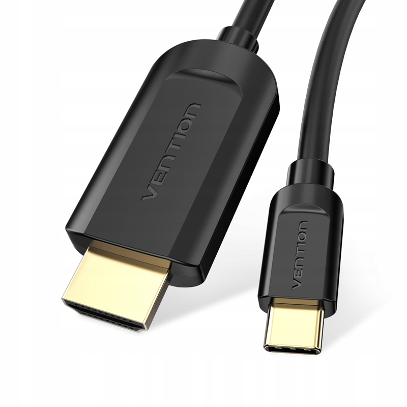 Kabel Usb-c do Hdmi 1,5m Cgubg Vention 4K, pozłacane złącza