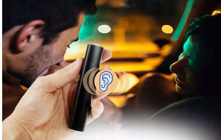 DYKTAFON SZPIEGOWSKI UKRYTY PODSŁUCH MAGNES DETEKCJA GŁOSU 500 GODZIN 2w1 Szerokość produktu 11 cm