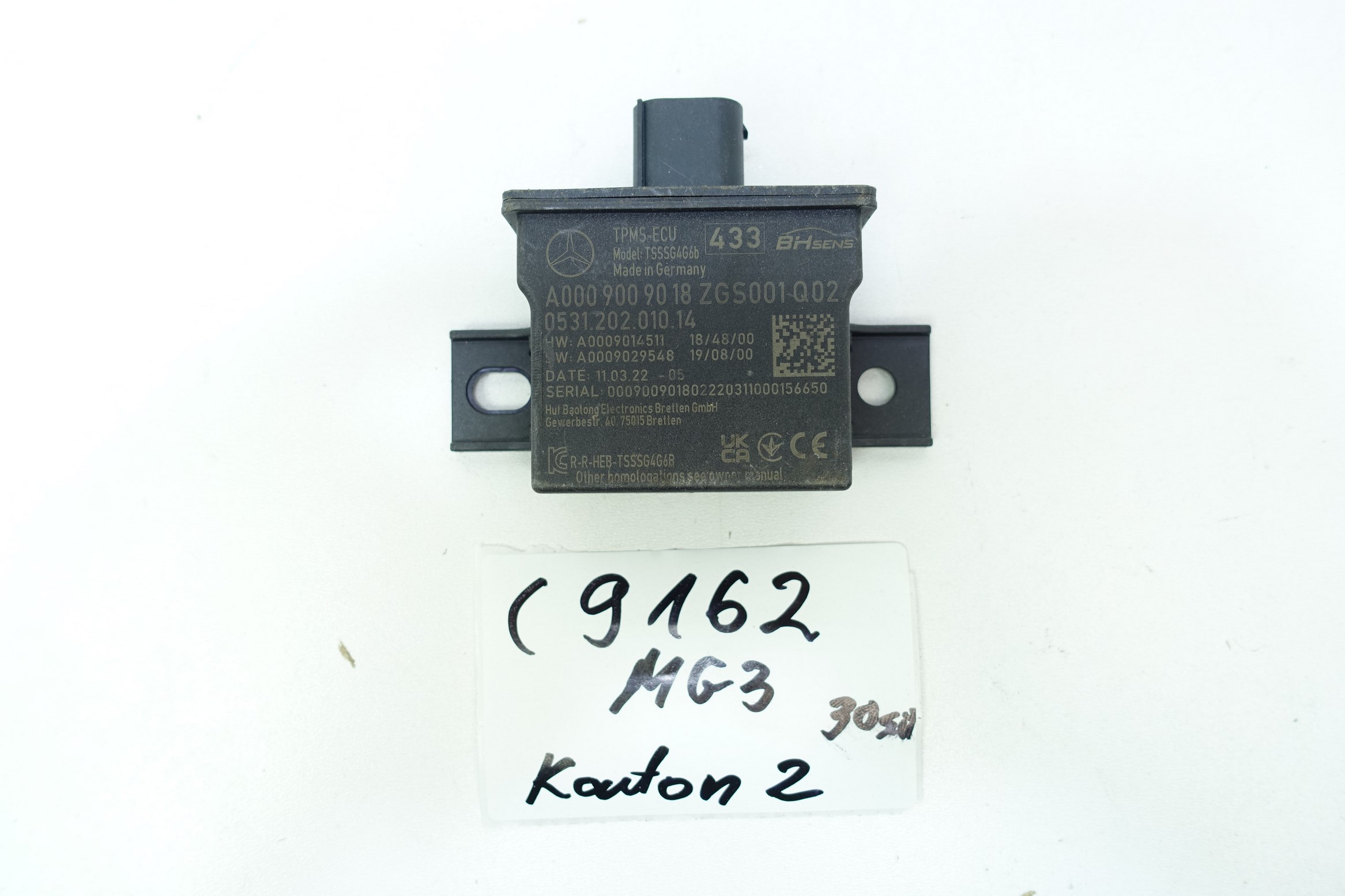 module control unit of pressure MERCEDES A0009009018