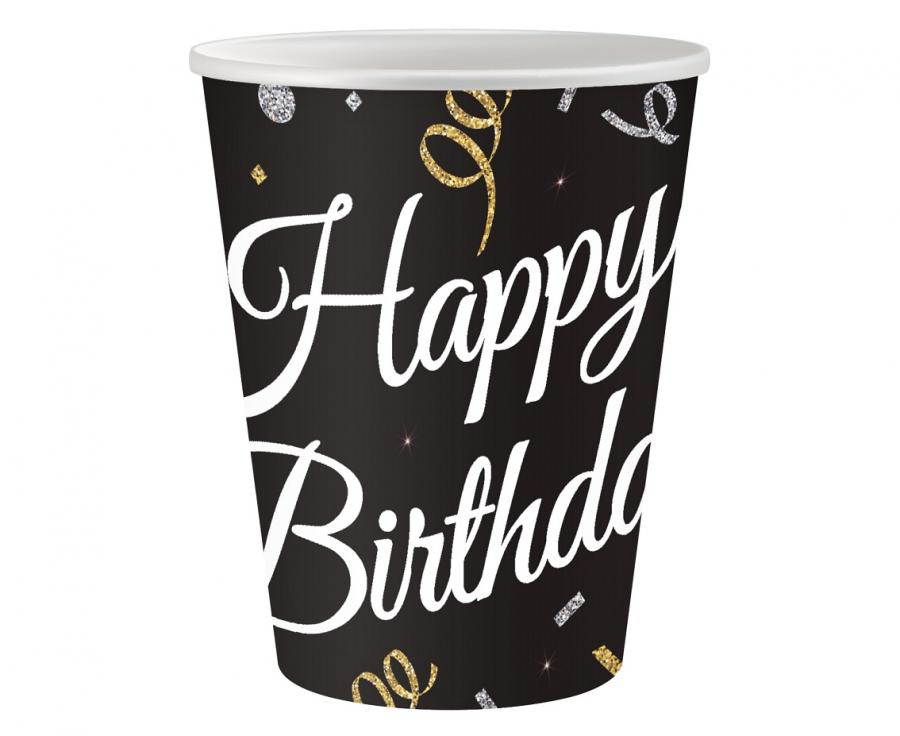 

Kubki papierowe urodziny Happy Birthday 250ml 6szt
