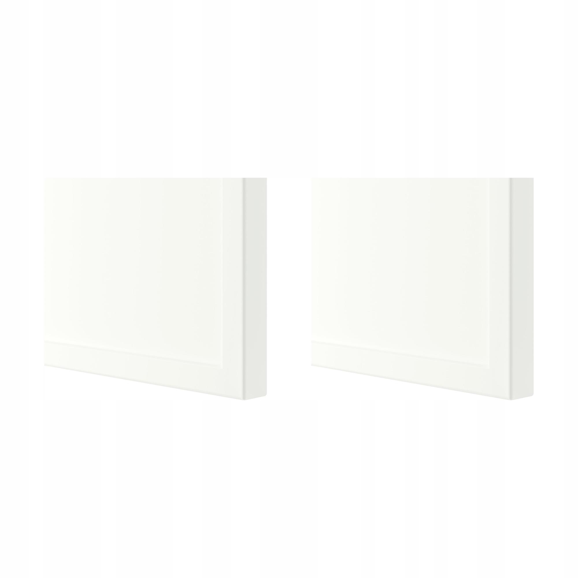 2 szt. Szafka ścienna z półkami 60x80 cm biała matowa